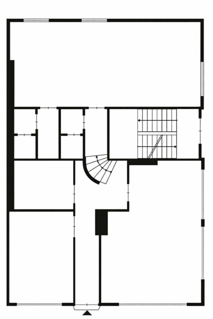 Grundriss Bürofläche EG und Hochparterre