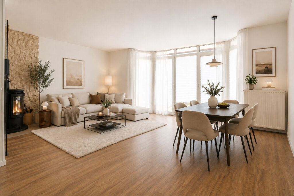 Wohn-/Esszimmer (Einrichtungsbeispiel)