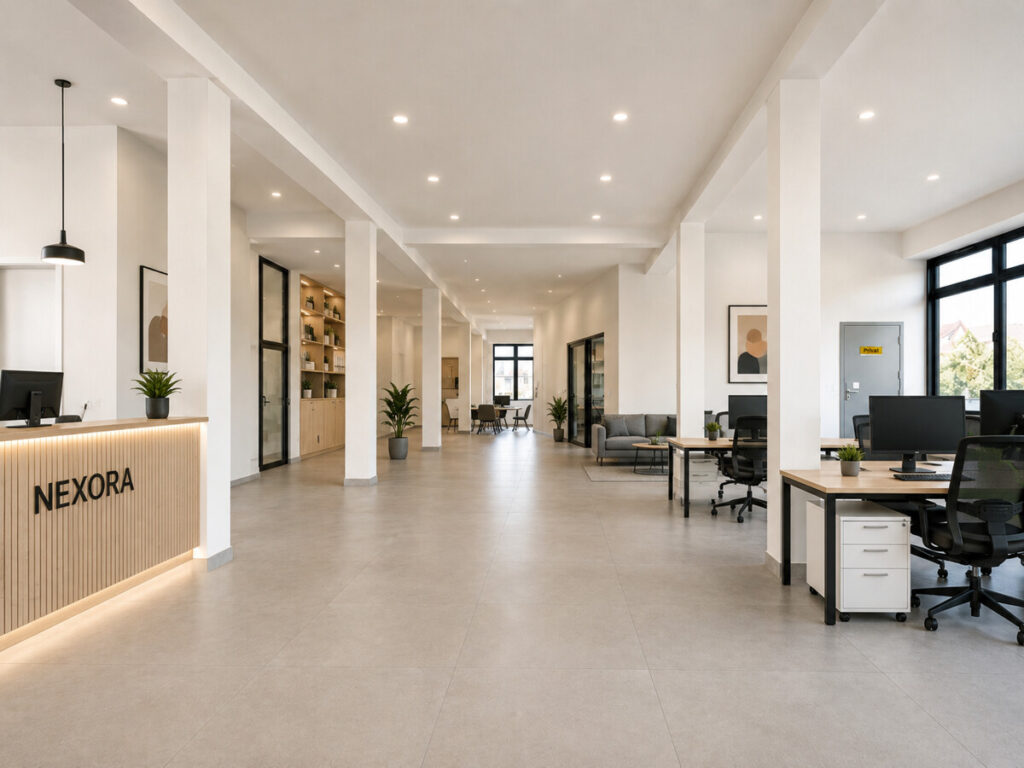 Einrichtungsbeispiel für Büro