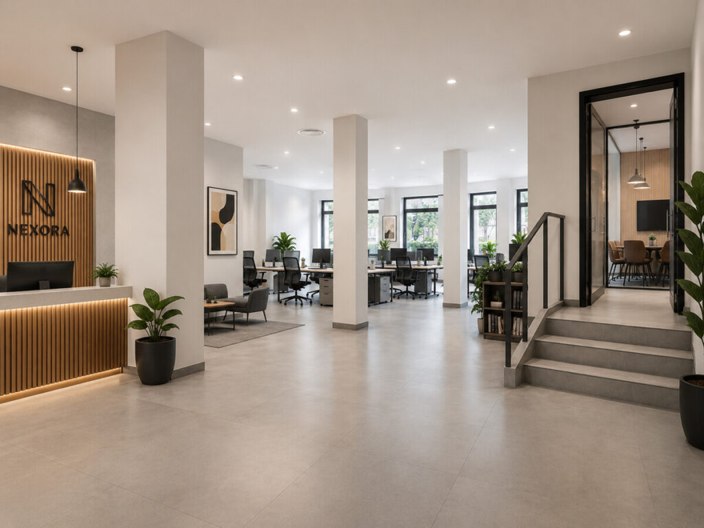 Einrichtungsbeispiel für Büro
