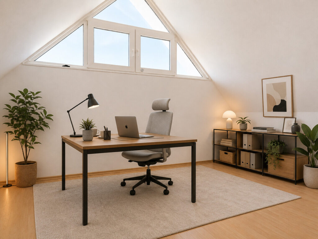 Zimmer Dachboden (Einrichtungsbeispiel)