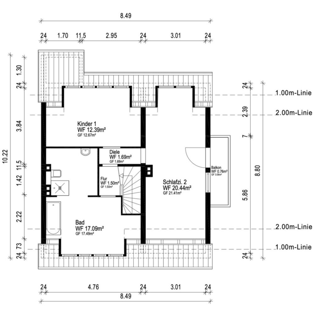 Grundriss Dachgeschoss